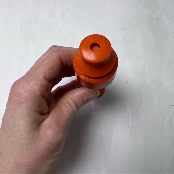 *SALE 4 for 30* OWO-Bobble Purifying Water Bottle-Clear Plastic Orange Top - Picture 4 of 7